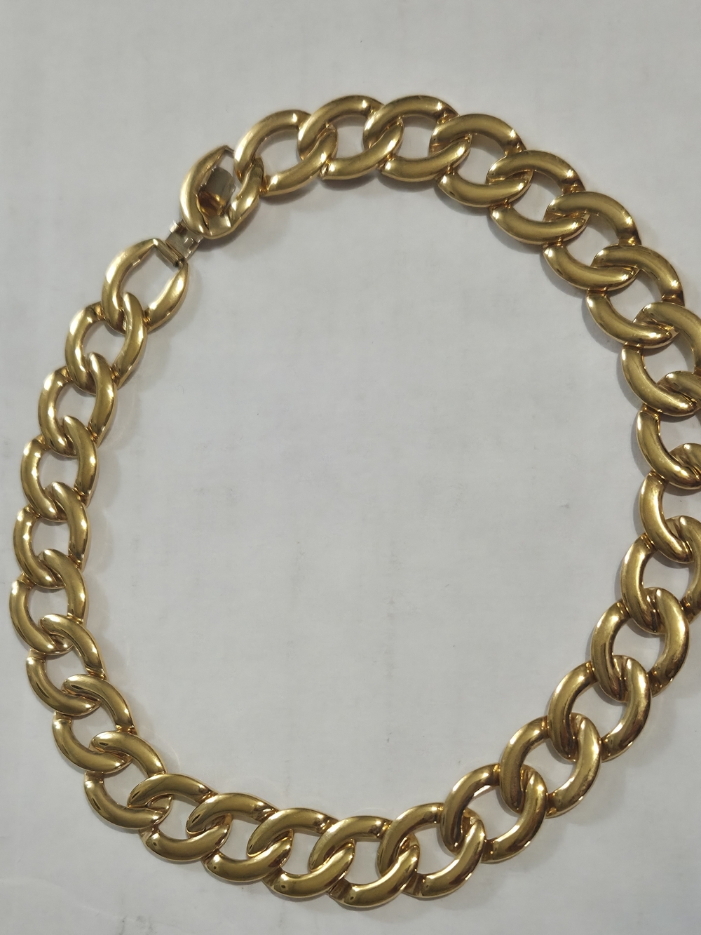 Napier Vintage Signed Gold Chunky Link Necklace
